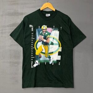 Vintage Pro Player Brett Favre Green Bay Packers Shirt NFL Vintage Large